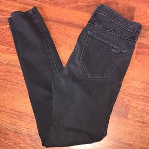 Faded black jeans